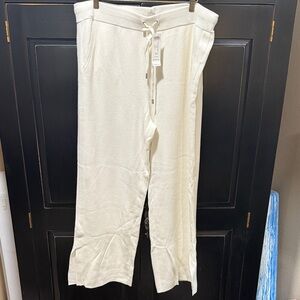 Chico's Cream Track Pants